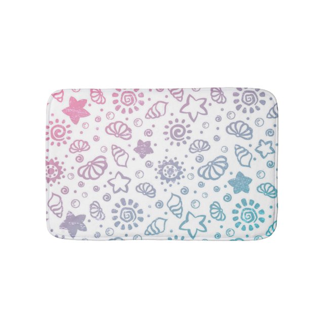 Summer pattern bath mat (Front)