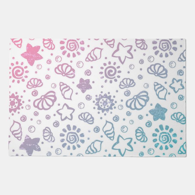 Summer pattern doormat (Front)