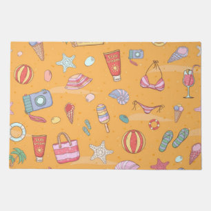 Summer pattern doormat