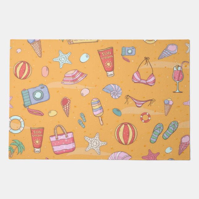 Summer pattern doormat (Front)