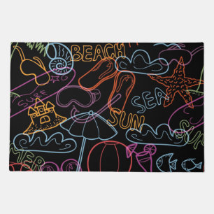 Summer pattern doormat
