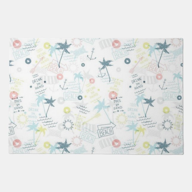 Summer pattern doormat (Front)