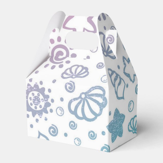 Summer pattern favor boxes (Front Side)