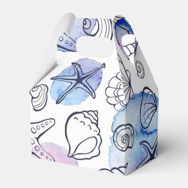 Summer pattern favor boxes (Front Side)