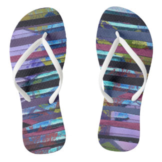Summer pattern flip flops