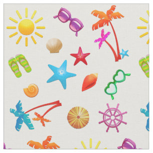 Summer Pattern Fun in the Sun Fabric