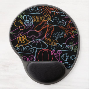 Summer pattern gel mouse pad