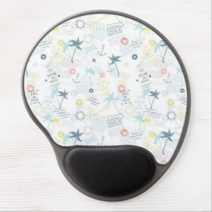 Summer pattern gel mouse pad