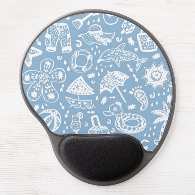 Summer pattern gel mouse pad (Front)