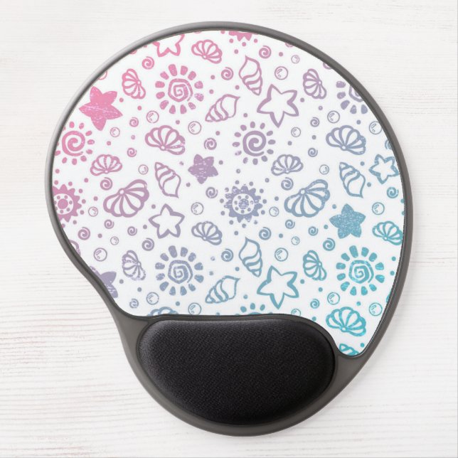 Summer pattern gel mouse pad (Front)