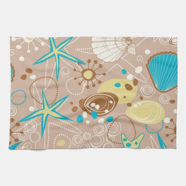 Summer pattern kitchen towel (Horizontal)