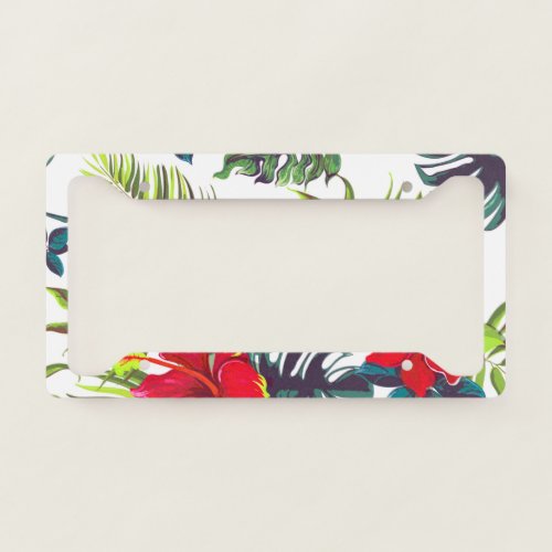 Summer Pattern License Plate Frame