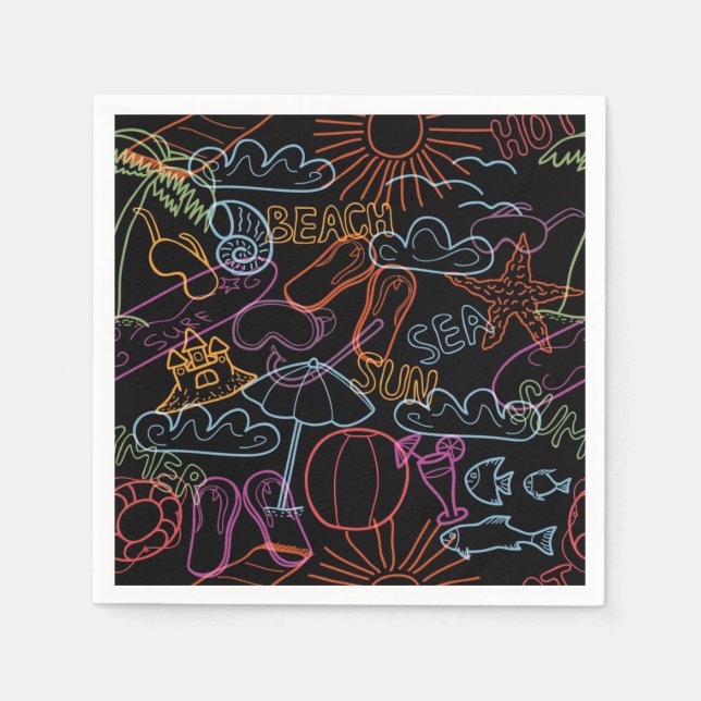 Summer pattern napkins (Front)