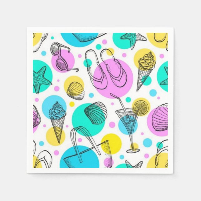 Summer pattern napkins (Front)