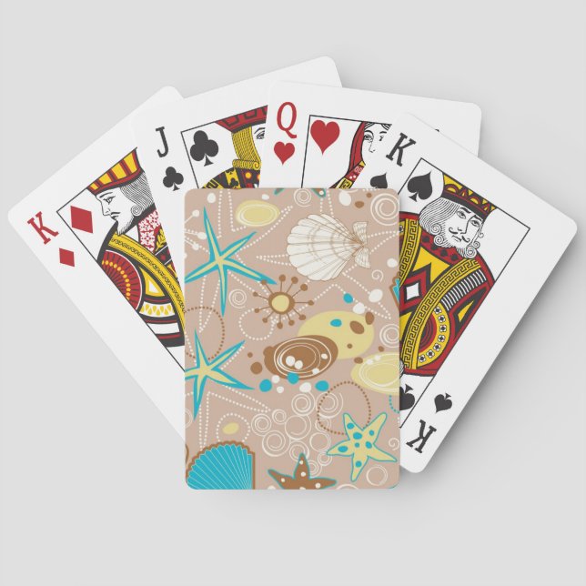 Summer pattern poker cards (Back)