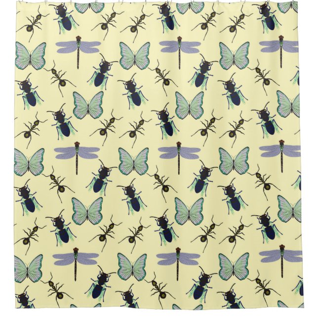 Summer Pattern Shower Curtain (Front)