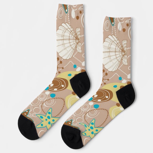 Summer pattern socks (Left)