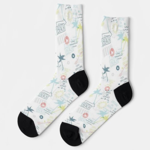 Summer pattern socks
