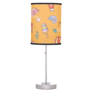 Summer pattern table lamp