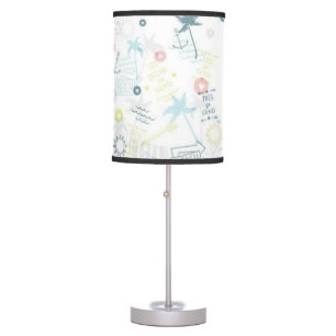 Summer pattern table lamp