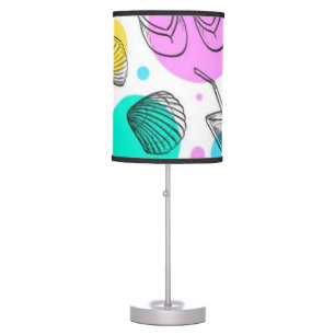 Summer pattern table lamp