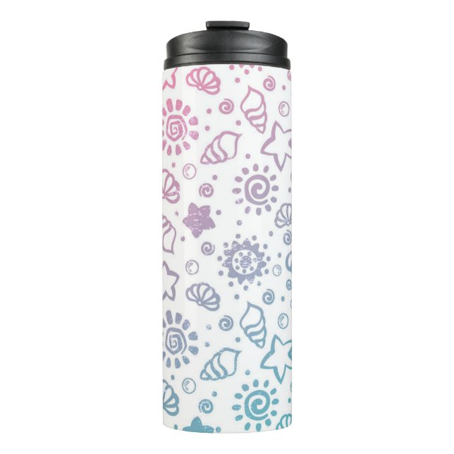 Summer pattern thermal tumbler (Front)