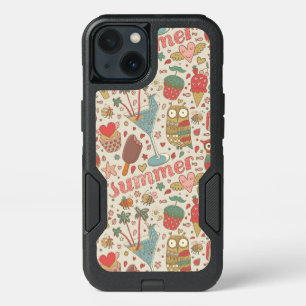 Summer Pattern With Ice Cream iPhone 13 Case