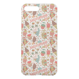 Summer Pattern With Ice Cream iPhone 8 Plus/7 Plus Case