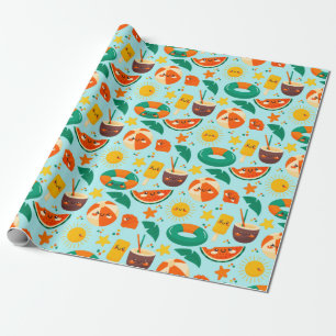 Summer Pattern Wrapping Paper