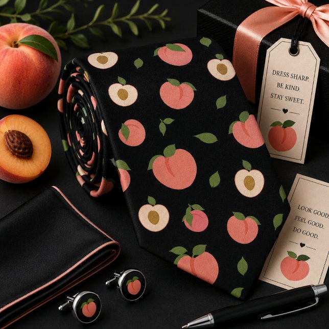 Summer Peach Pattern Neck Tie (Creator Uploaded)