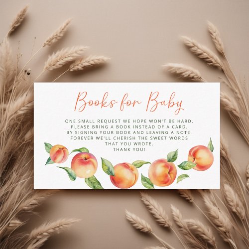 Summer Peaches Books For Baby Enclosure Card