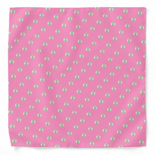 Summer pearls on pink bandana
