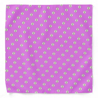 Summer pearls on purple bandana