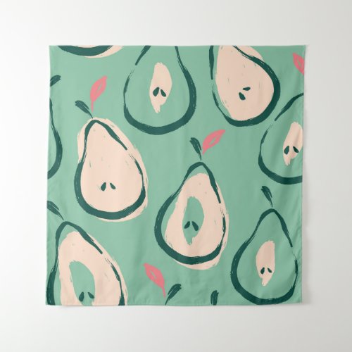 Summer pears fresh fruit pattern tapestry