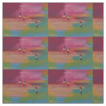 Summer Pelicans at Sunset Fabric