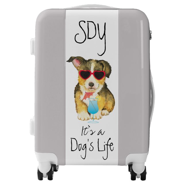 Summer Pembroke Welsh Corgi Luggage (Front)
