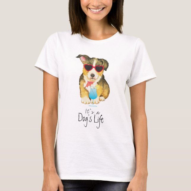 Summer Pembroke Welsh Corgi T-Shirt (Front)
