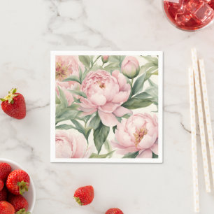 Summer Peonies Coasters, Many Styles Available Napkins
