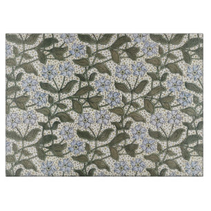 Summer Periwinkle Flower Art Nouveau Botanical Cutting Board