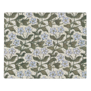 Summer Periwinkle Flower Art Nouveau Botanical Jigsaw Puzzle