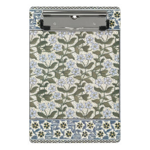 Summer Periwinkle Flower Art Nouveau Botanical Mini Clipboard