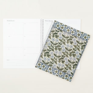 Summer Periwinkle Flower Art Nouveau Botanical Planner
