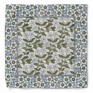 Summer Periwinkle Flower Pretty Elegant Floral Bandana
