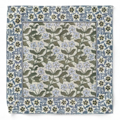 Summer Periwinkle Flower Pretty Elegant Floral Bandana