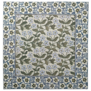 Summer Periwinkle Flower Pretty Elegant Floral Cloth Napkin