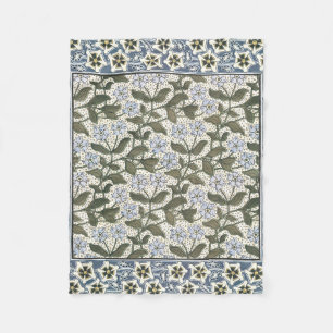 Summer Periwinkle Flower Pretty Elegant Floral Fleece Blanket