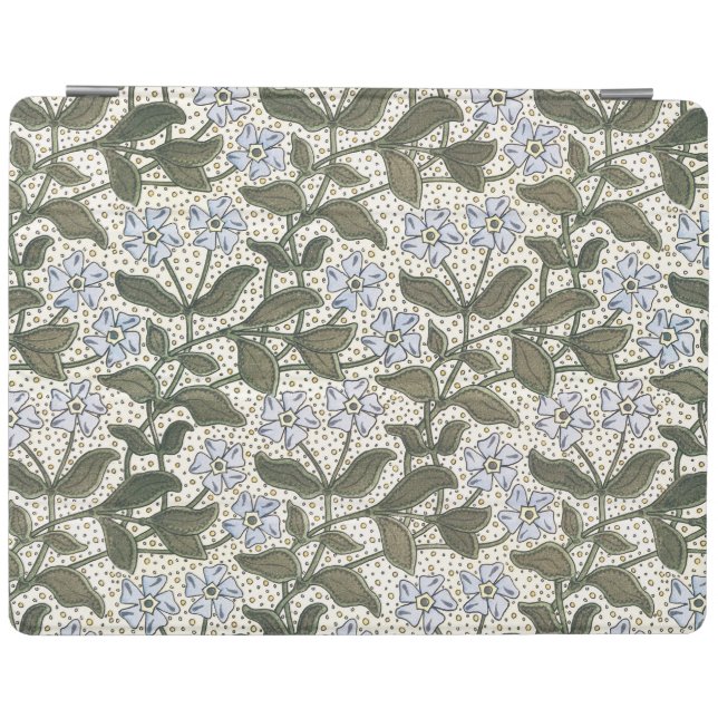 Summer Periwinkle Flower Pretty Elegant Floral iPad Smart Cover (Horizontal)