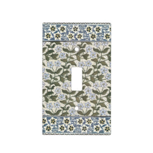 Summer Periwinkle Flower Pretty Elegant Floral Light Switch Cover