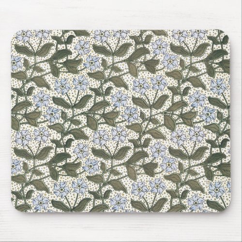 Summer Periwinkle Flower Pretty Elegant Floral Mouse Pad