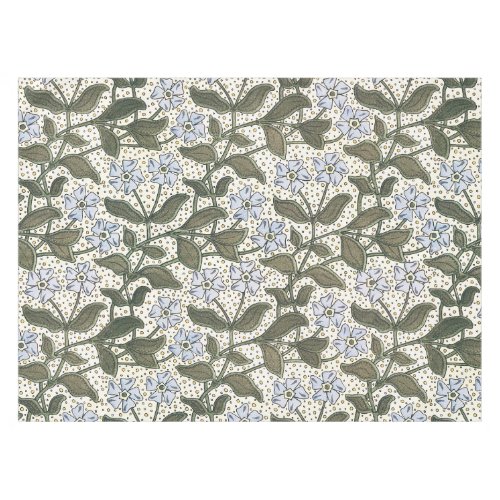 Summer Periwinkle Flower Pretty Elegant Floral Tablecloth